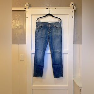 7 for All Mankind Josefina Skinny Boyfriend Jeans (Size 31)